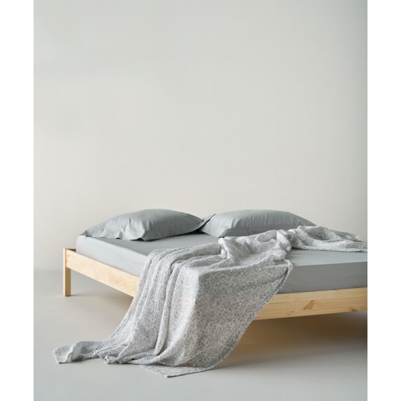 Κουβέρτα Μονή Kentia Evanthia 22 White-Grey 160x240