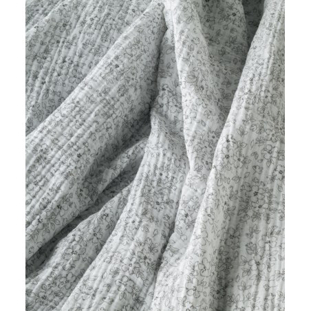Κουβέρτα Μονή Kentia Evanthia 22 White-Grey 160x240