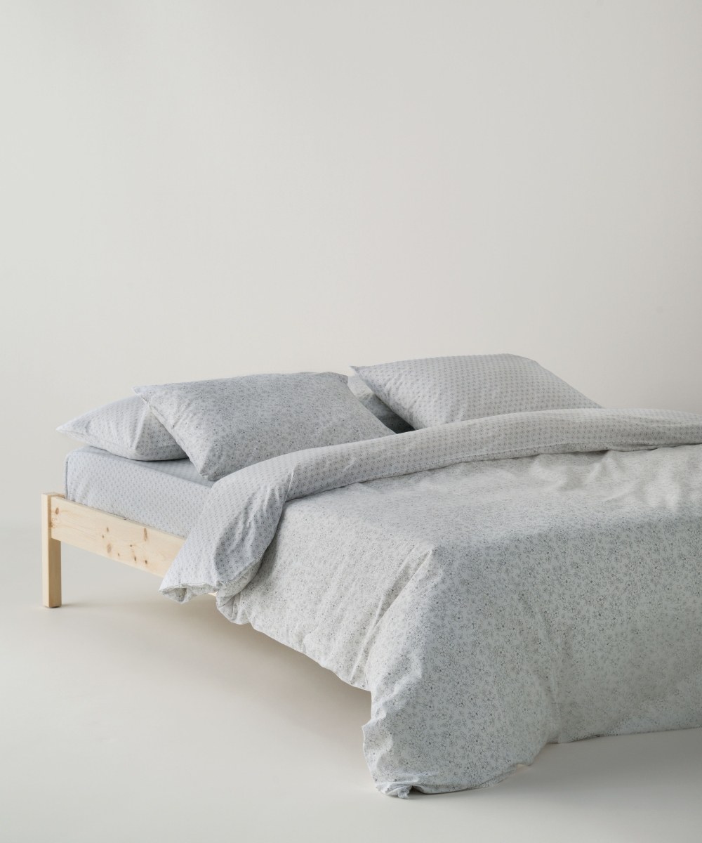 Σετ Σεντόνια King Size 4 Τεμαχίων Kentia Evanthia 22 Grey- White 270x270