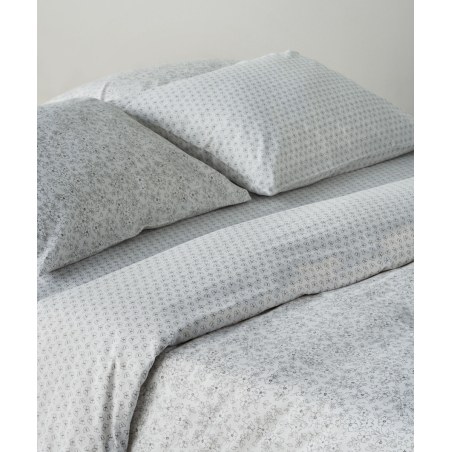 Σετ Σεντόνια Ημίδιπλα 3 Τεμαχίων Kentia Evanthia 22 Grey- White 190x270