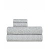 Σετ Σεντόνια Υπέρδιπλα 4 Τεμαχίων Kentia Evanthia 22 Grey- White 240x270