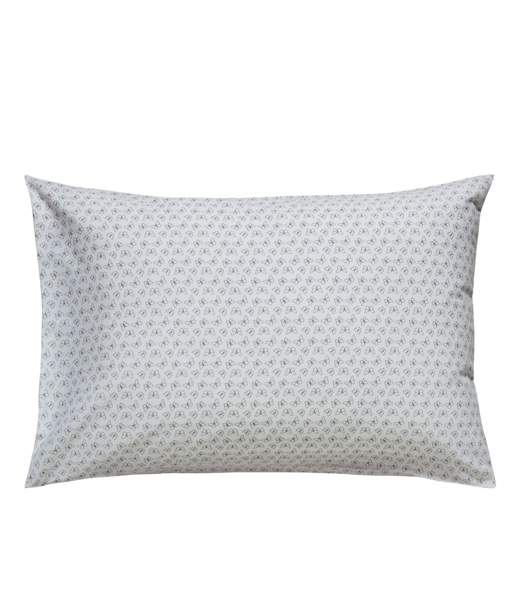 Σετ Μαξιλαροθήκες 2 Τεμαχίων Kentia Evanthia 22A Grey- White 50x70