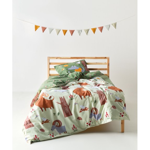 Σετ Παιδικά Σεντόνια Ημίδιπλα 3 Τεμαχίων Kentia Fang...