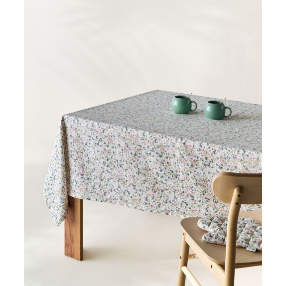 Τραπεζομάντηλο Kentia Fiorita Pink- Green- Raf Blue-...