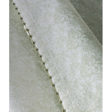 Τραπεζομάντηλο Kentia Flos White- Light Green 140x180