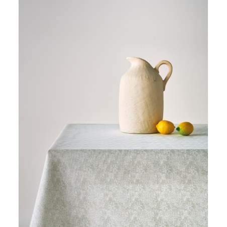 Τραπεζομάντηλο Kentia Flos White- Light Green 140x220