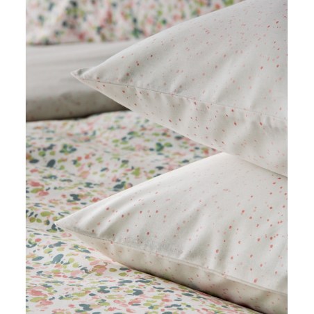Σετ Μαξιλαροθήκες 2 Τεμαχίων Kentia Frozi A White- Pink 50x70