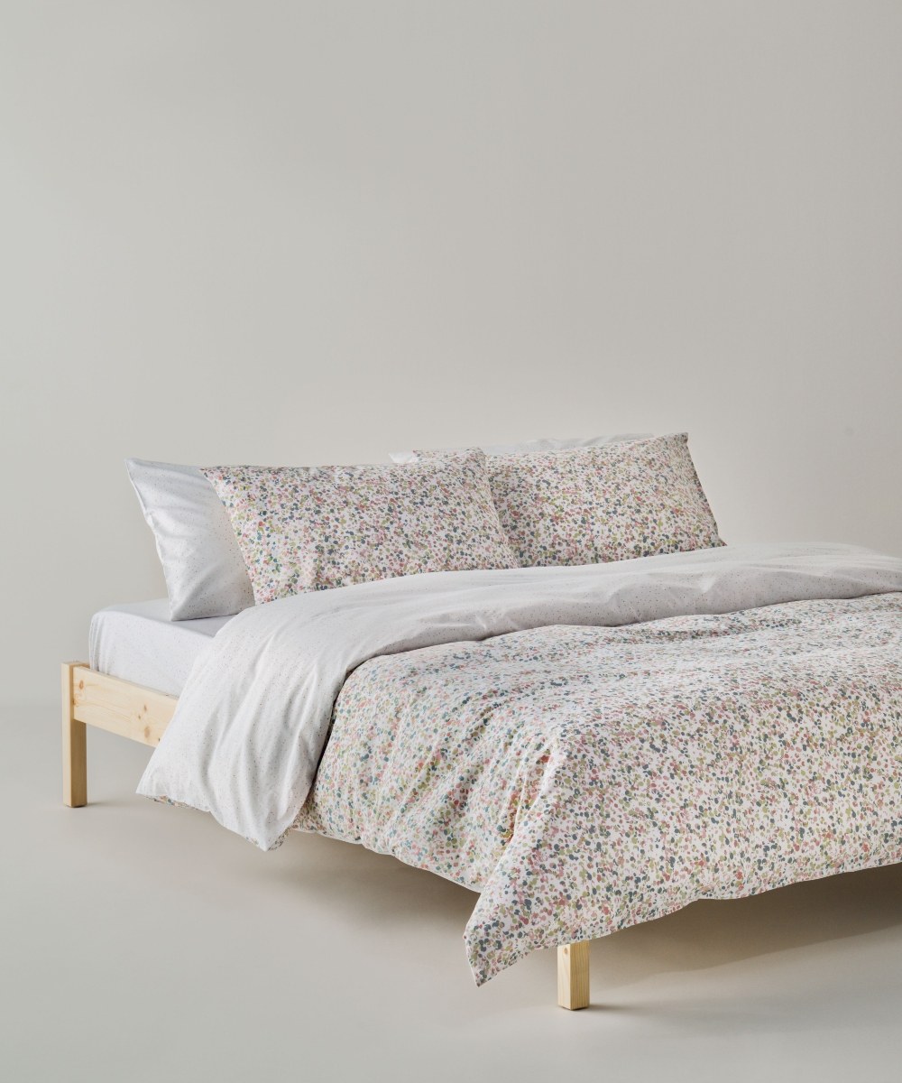 Κουβερλί Υπέρδιπλο Kentia Frozi Pink- Green- Raf Blue- White 220x240