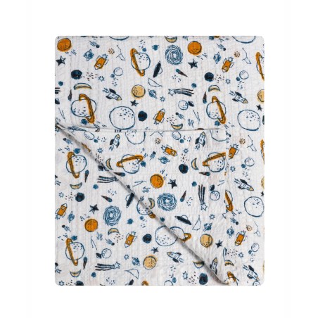 Κουβέρτα Αγκαλιάς Kentia Garnet White-Blue-Orange 70x100