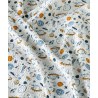 Κουβέρτα Κούνιας kentia Garnet White-Blue-Orange 100x140