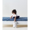 Σετ Σεντόνια Κούνιας 3 Τεμαχίων Kentia Garnet White-Blue-Orange 120x170