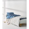 Σετ Παιδικά Σεντόνια Μονά 3 Τεμαχίων Kentia Garnet White-Blue 160x245