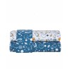 Σετ Παιδικά Σεντόνια Μονά 3 Τεμαχίων Kentia Garnet White-Blue 160x245