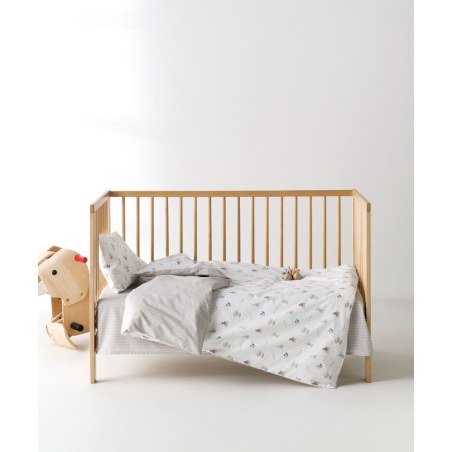 Σετ Παπλωματοθήκη Κούνιας 2 Τεμαχίων Kentia Gonzo Cream-Light Beige 100x140