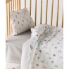 Σετ Παπλωματοθήκη Κούνιας 2 Τεμαχίων Kentia Gonzo Cream-Light Beige 100x140