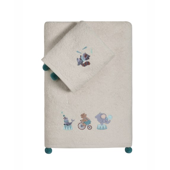 Σετ Πετσέτες 2 Τεμαχίων Kentia Gonzo Beige-Cream...