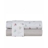 Σετ Σεντόνια Κούνιας 3 Τεμαχίων Kentia Gonzo Cream-Light Beige 120x170