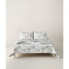 Σετ Κουβερλί Υπέρδιπλο 3 Τεμαχίων Kentia Incu White- Black 220x240