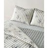 Σετ Κουβερλί Υπέρδιπλο 3 Τεμαχίων Kentia Incu White- Black 220x240
