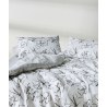 Σετ Παπλωματοθήκη Υπέρδιπλη 3 Τεμαχίων Kentia Incu White- Black 225x245