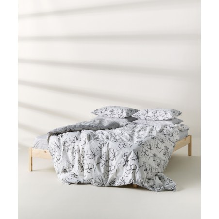 Σετ Σεντόνια Υπέρδιπλα 4 Τεμαχίων Kentia Incu White- Black 240x270