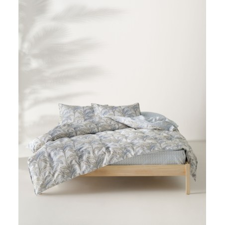 Σετ Σεντόνια King Size 4 Τεμαχίων Kentia Kernel 1 Whiteblue-Beige 270x270