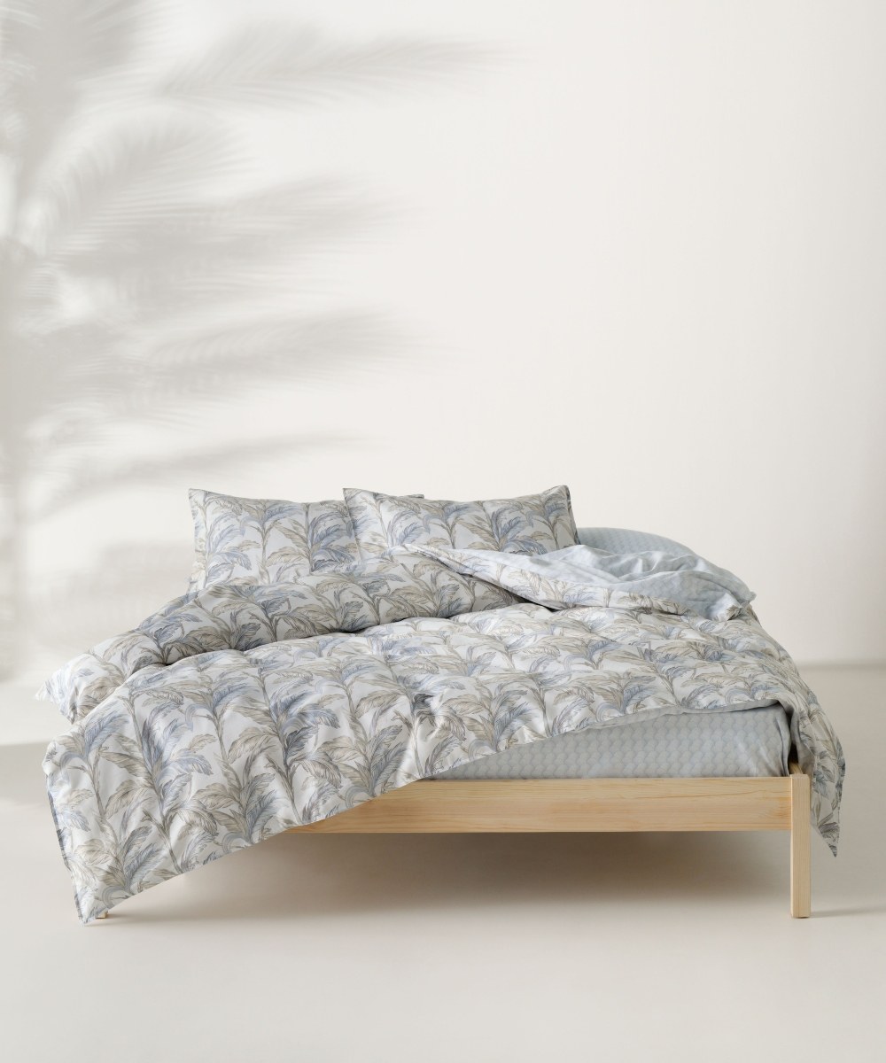 Σετ Σεντόνια King Size 4 Τεμαχίων Kentia Kernel 1 Whiteblue-Beige 270x270