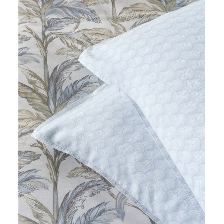 Σετ Μαξιλαροθήκες 2 Τεμαχίων Kentia Kernel 01A Blue-White 50x70