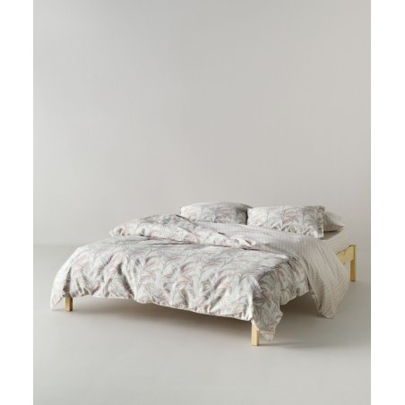 Σετ Σεντόνια King Size 4 Τεμαχίων Kentia Kernel 20 Cream-Pink-Grey 270x270