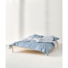 Σετ Σεντόνια Μονά 3 Τεμαχίων Kentia Kivo Blue- White 160x270