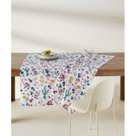 Τραπεζομάντηλο Kentia Levante White- Red- Blue- Green- Golden Yellow 140x220