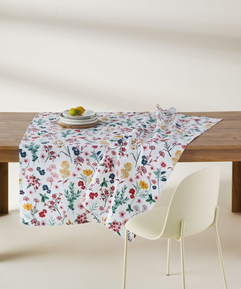 Τραπεζομάντηλο Kentia Levante White- Red- Blue- Green- Golden Yellow 140x260