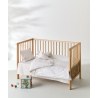 Σετ Σεντόνια Λίκνου 2 Τεμαχίων Kentia Lirio Green-Pink 260x120