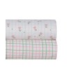 Σετ Σεντόνια Κούνιας 3 Τεμαχίων Kentia Lirio Green-Pink 120x170