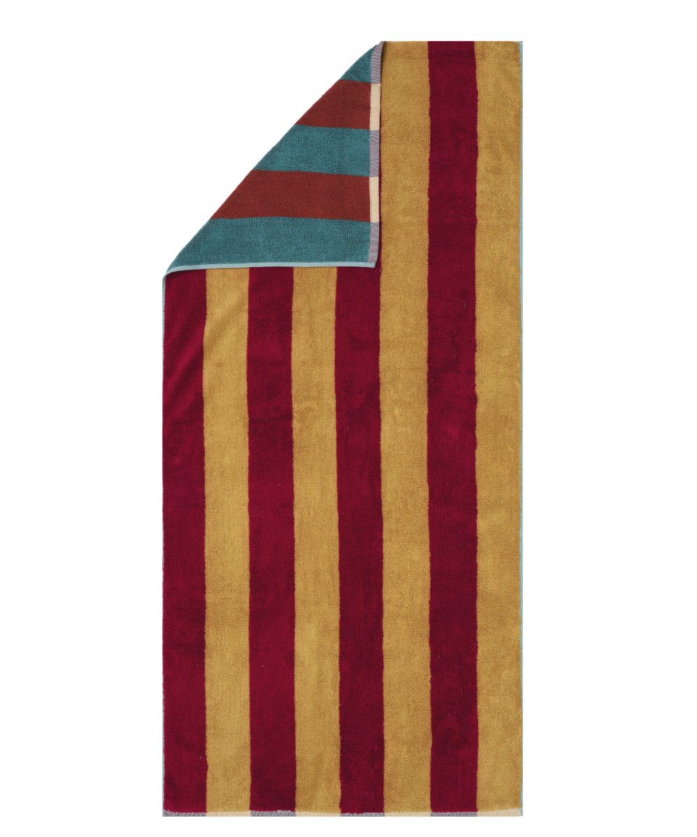 Πετσέτα Σώματος Kentia Listra 17 Orange-Red-Terracotta-Petrol 70x140