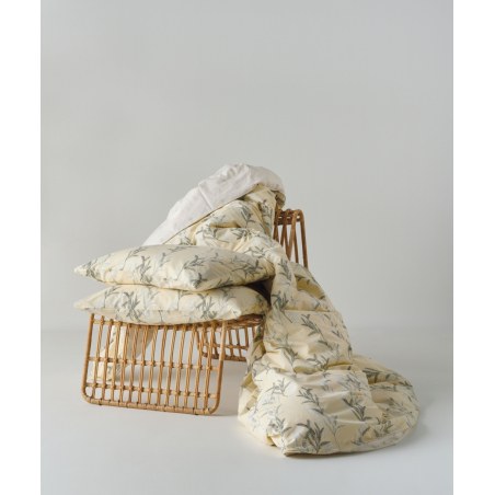 Σετ Σεντόνια King Size 4 Τεμαχίων Kentia Luma Cream- Green- White 270x270