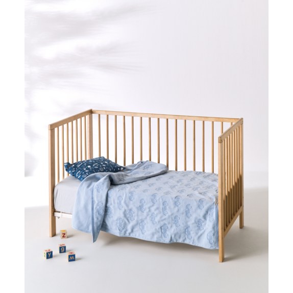 Κουβέρτα Κούνιας kentia Mobilo Blue 100x140