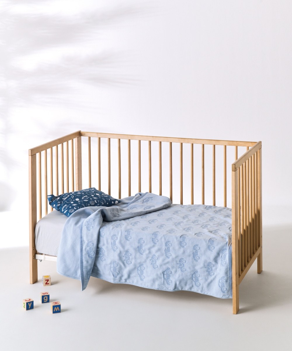 Κουβέρτα Κούνιας kentia Mobilo Blue 100x140