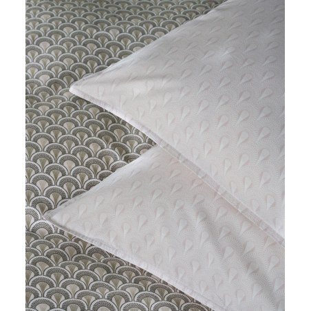 Σετ Μαξιλαροθήκες 2 Τεμαχίων Kentia Nerikomi A Brown-Beige-White 50x70