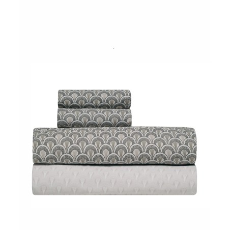 Σετ Σεντόνια Υπέρδιπλα 4 Τεμαχίων Kentia Nerikomi Brown-Beige-White 240x270