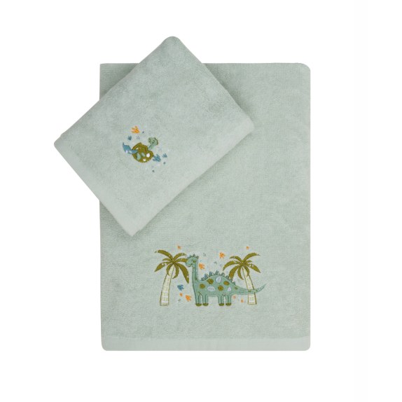 Σετ Πετσέτες 2 Τεμαχίων Kentia Pachy Blue-Green 70x125,50x70