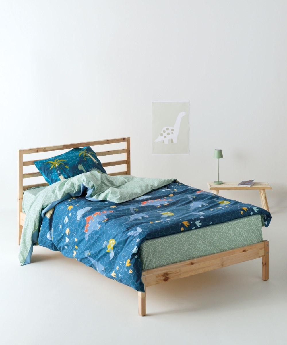 Σετ Παιδικά Σεντόνια Ημίδιπλα 3 Τεμαχίων Kentia Pachy Blue-Mint 190x270