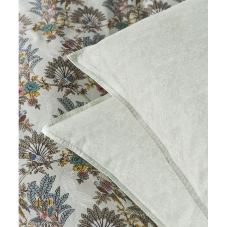 Σετ Μαξιλαροθήκες 2 Τεμαχίων Kentia Parrot A Green-Cream 50x70