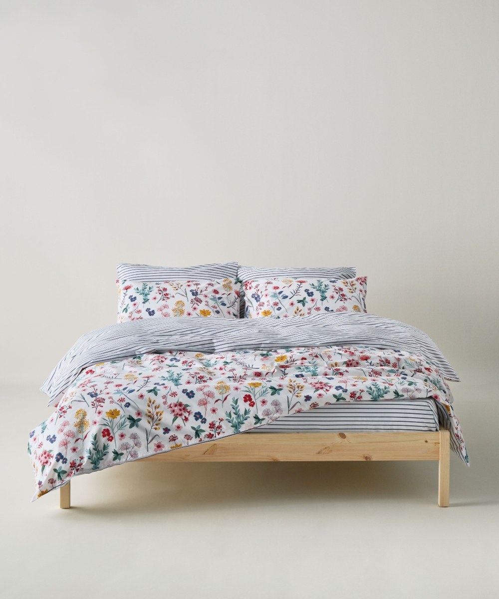 Σετ Σεντόνια Υπέρδιπλα 4 Τεμαχίων Kentia Raya White- Red- Blue- Green- Golden Yellow 240x270