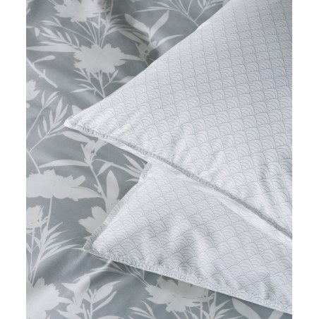 Σετ Μαξιλαροθήκες 2 Τεμαχίων Kentia Rosaira 22A Grey-White 50x70