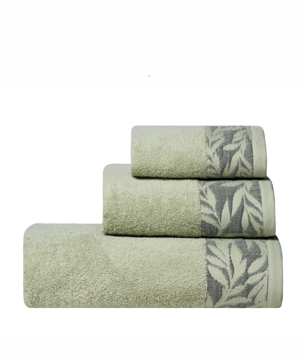 Σετ Πετσέτες 3 Τεμαχίων Kentia Samara 10 Grenn 70x140,50x90,30x50