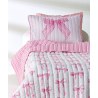 Σετ Παιδικό Κουβερλί Μονό 2 Τεμαχίων Kentia Sassy White-Pink 160x220