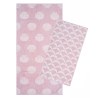 Σετ Πετσέτες 2 Τεμαχίων Kentia Sheru 14 Pink-Light Pink 70x140,50x90