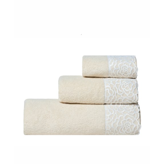 Σετ Πετσέτες 3 Τεμαχίων Kentia Starlight 26 Beige...