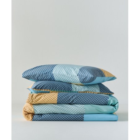 Σετ Σεντόνια Ημίδιπλα 3 Τεμαχίων Kentia Tetra Mint Green- Ciel- Ochre- Blue- Grey 190x270